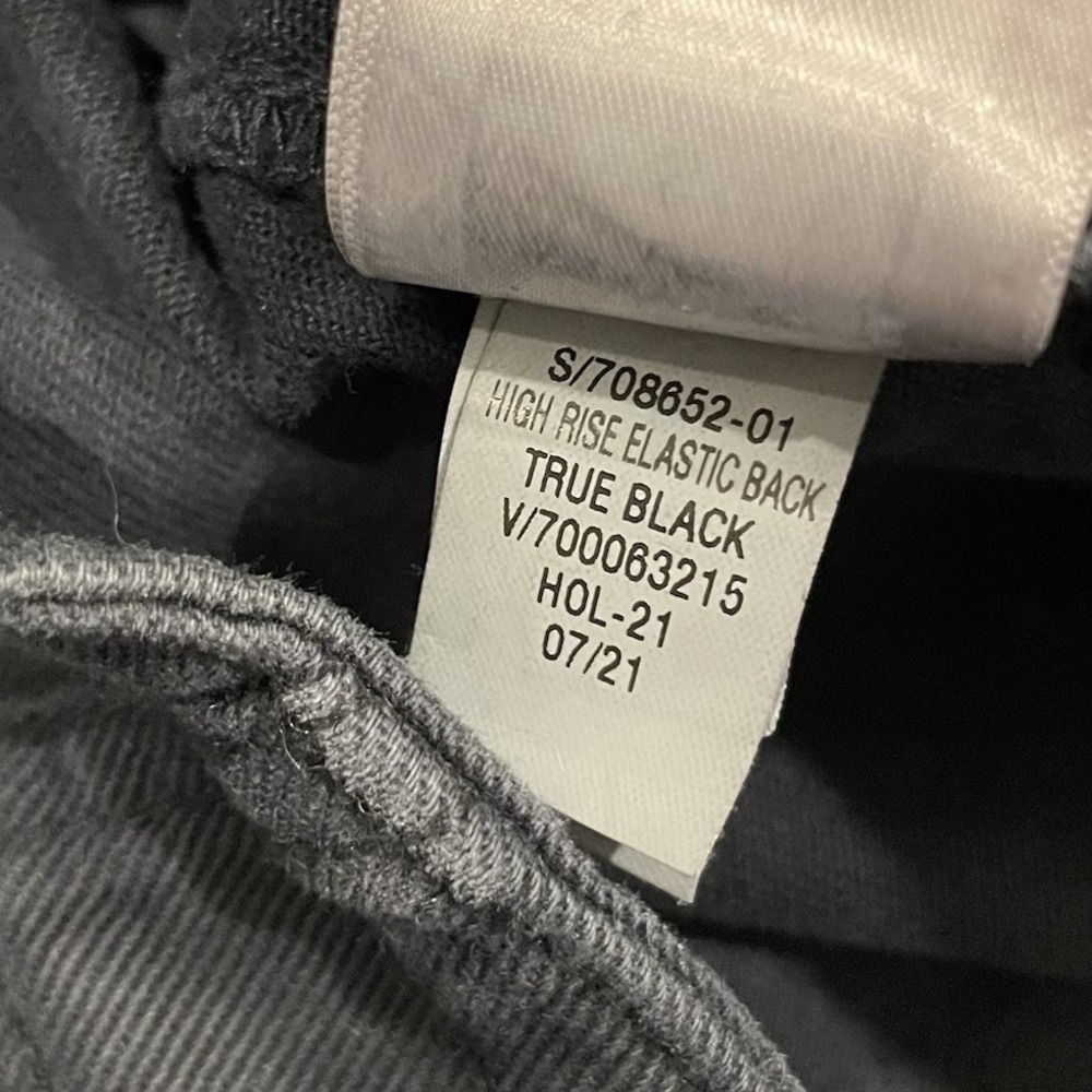 Gap Carpenter Pants Womens 2 Black Utility Work Elastic Waist High Rise Straight - Picture 14 of 14